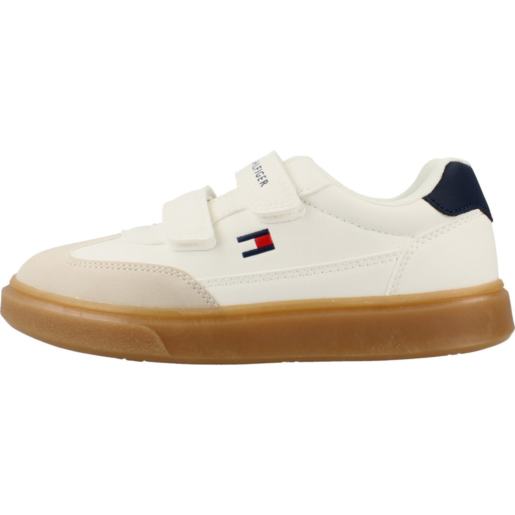 TOMMY HILFIGER LOW CUT VELCRO SNEAKER en color BLANCO (2)