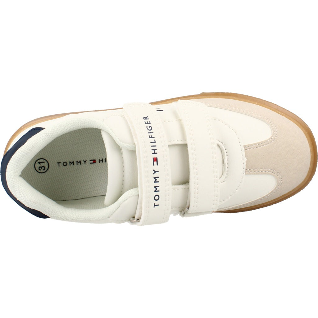 TOMMY HILFIGER LOW CUT VELCRO SNEAKER en color BLANCO (7)