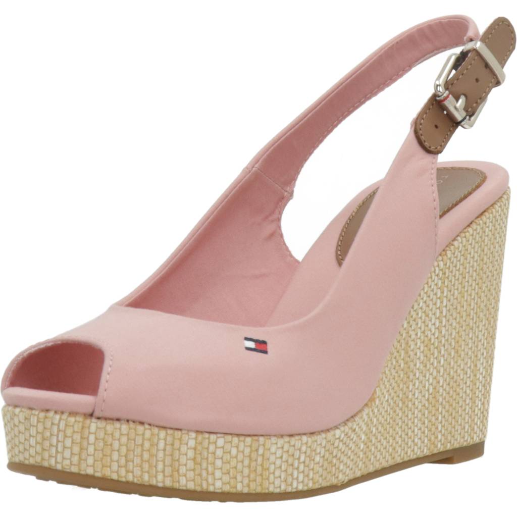 TOMMY HILFIGER ICONIC ELENA SLING BACK en color ROSA (1)