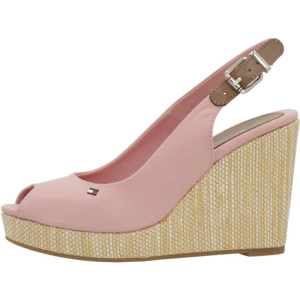 TOMMY HILFIGER ICONIC ELENA SLING BACK en color ROSA (2)