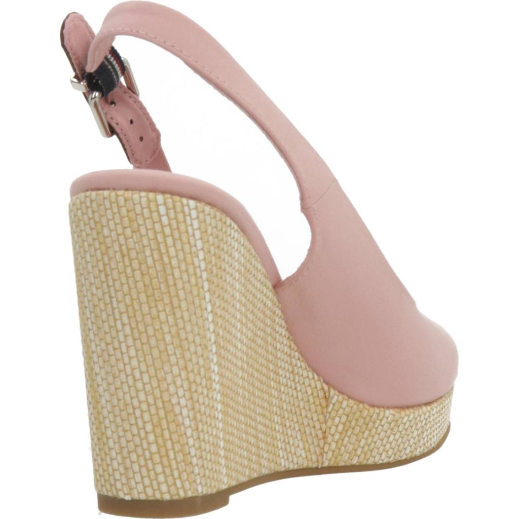 TOMMY HILFIGER ICONIC ELENA SLING BACK en color ROSA (3)