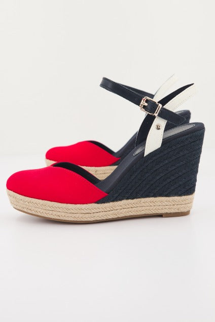 TOMMY HILFIGER BASIC CLOSED TOE HIGH WE en color ROJO (1)