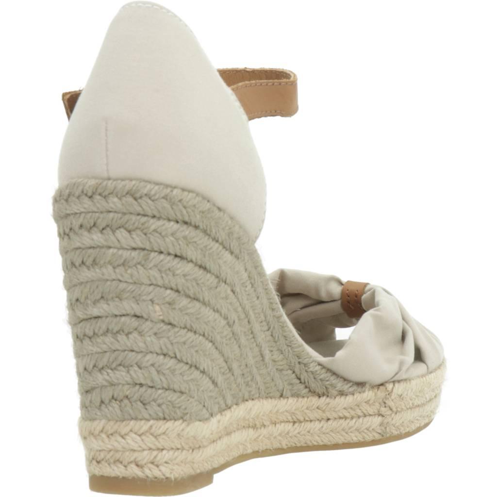 TOMMY HILFIGER BASIC OPEN TOE HIGH WEDG en color BEIS (3)