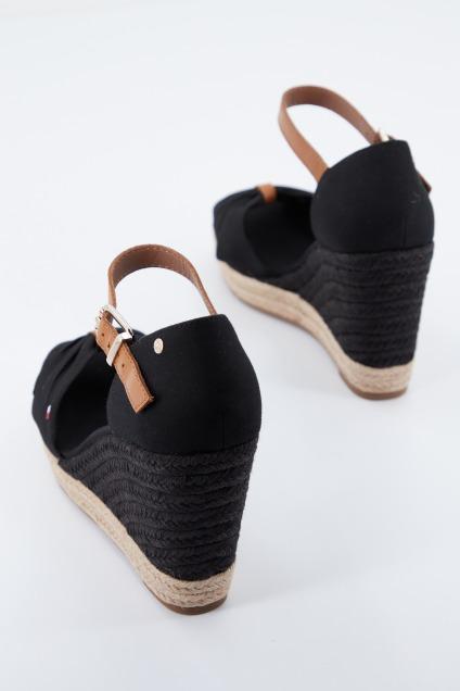 TOMMY HILFIGER BASIC OPEN TOE HIGH en color NEGRO (4)