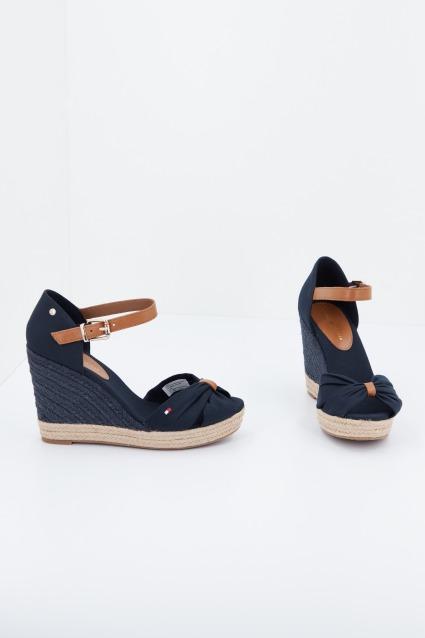 TOMMY HILFIGER BASIC OPEN TOE HIGH en color AZUL (4)