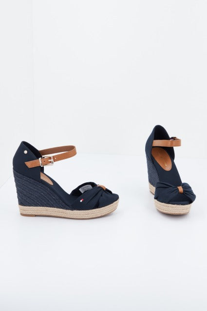 TOMMY HILFIGER BASIC OPEN TOE HIGH en color AZUL (4)