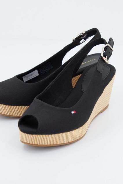 TOMMY HILFIGER ICONIC ELBA SLING BACK W en color NEGRO (1)