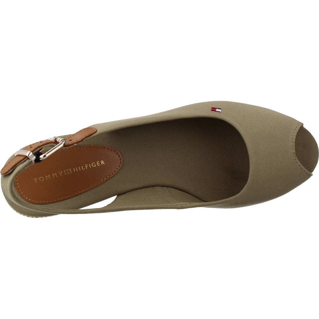 TOMMY HILFIGER ICONIC ELBA SLING BACK W en color VERDE (7)