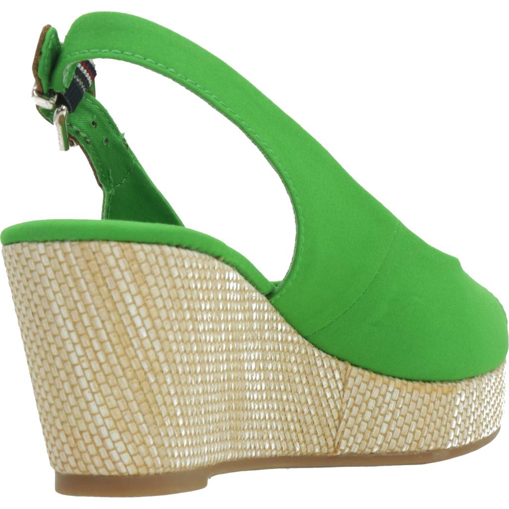 TOMMY HILFIGER ICONIC ELBA SLING BACK W en color VERDE (3)