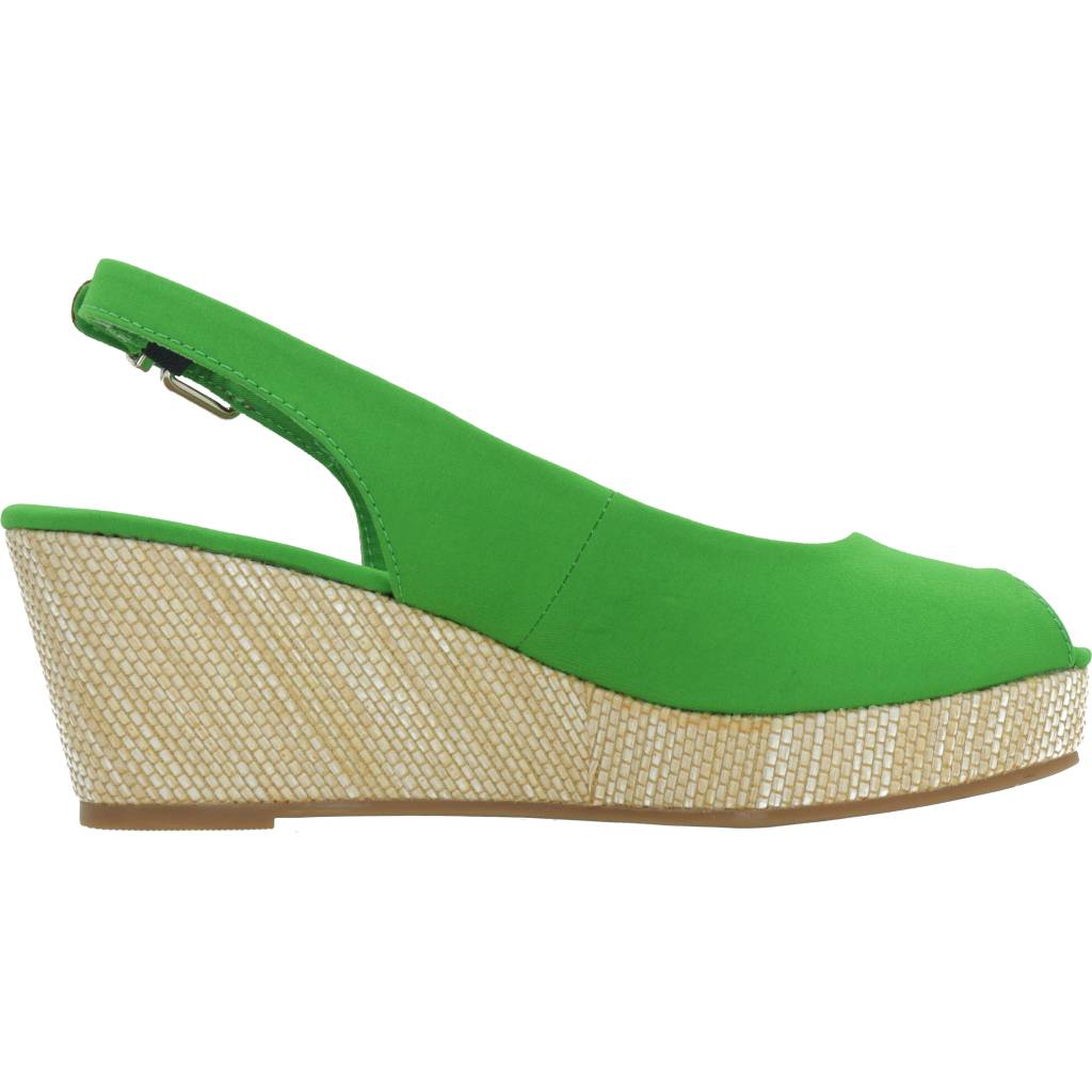 TOMMY HILFIGER ICONIC ELBA SLING BACK W en color VERDE (4)