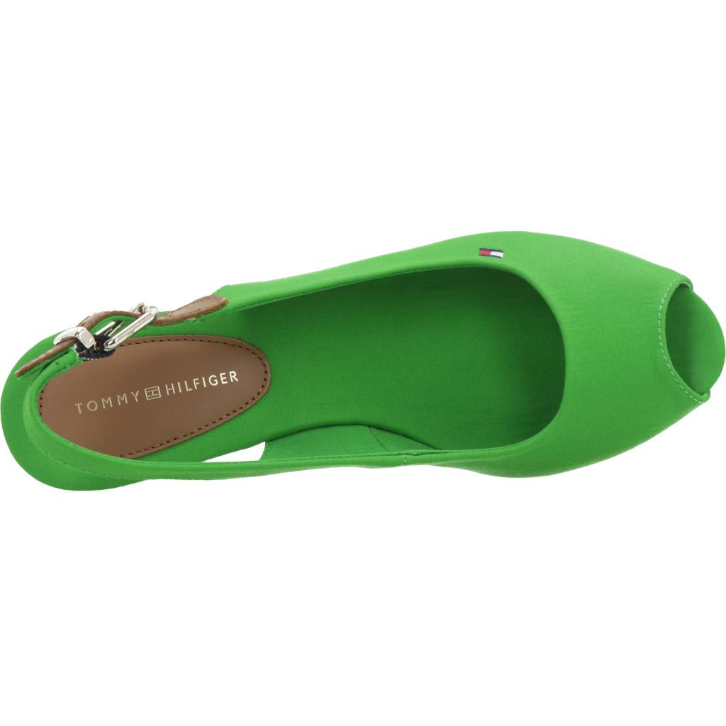 TOMMY HILFIGER ICONIC ELBA SLING BACK W en color VERDE (7)