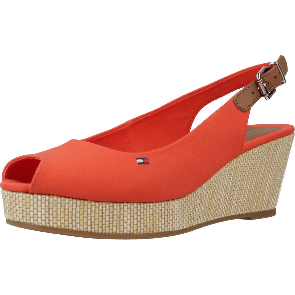 TOMMY HILFIGER ICONIC ELBA SLING BACK W en color NARANJA (1)