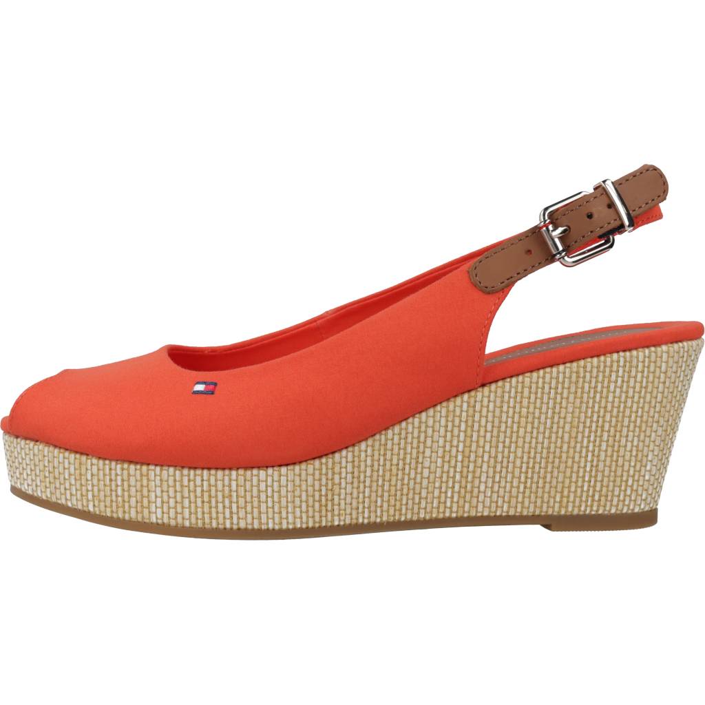 TOMMY HILFIGER ICONIC ELBA SLING BACK W en color NARANJA (2)