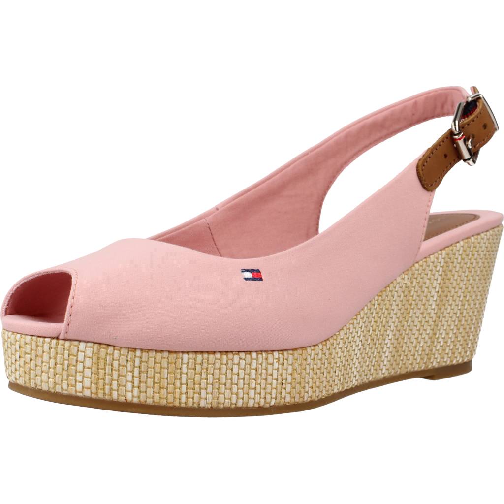 TOMMY HILFIGER ICONIC ELBA SLING BACK W en color ROSA (1)