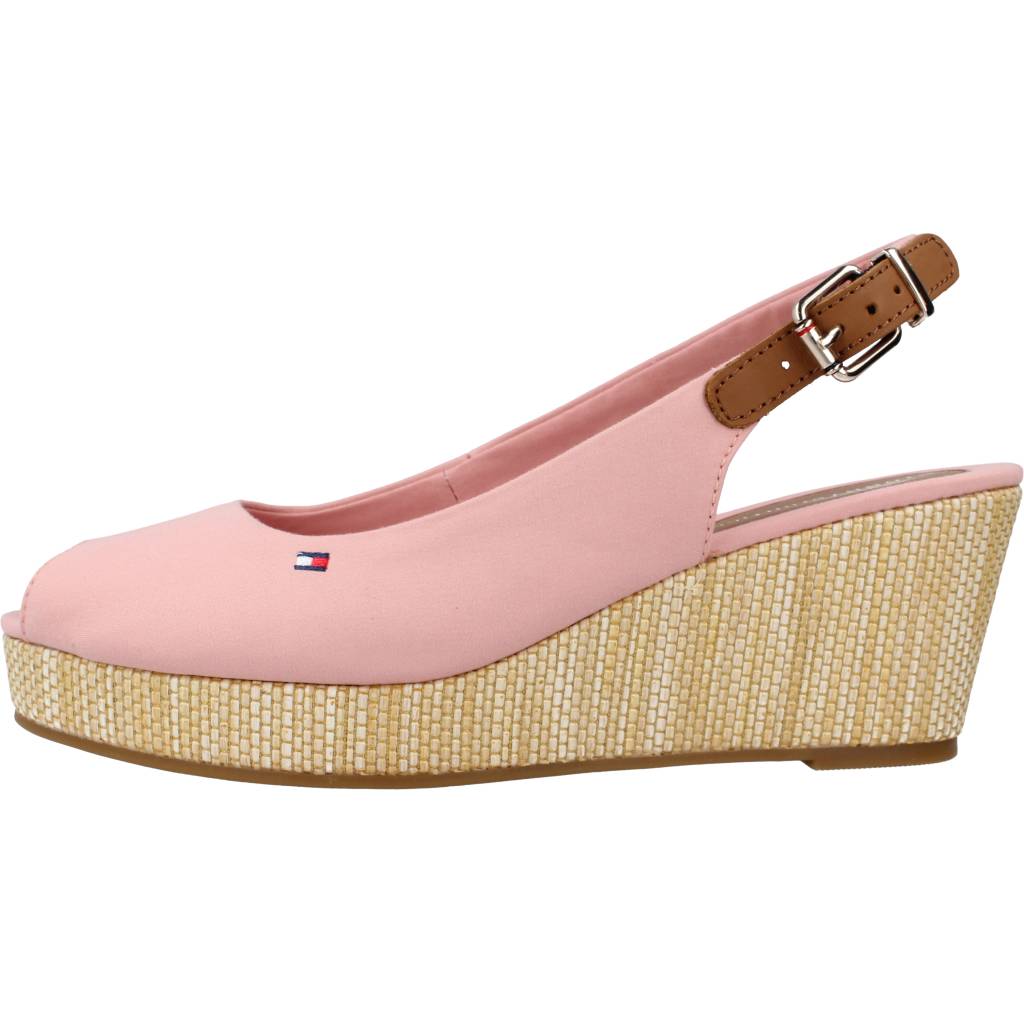 TOMMY HILFIGER ICONIC ELBA SLING BACK W en color ROSA (2)