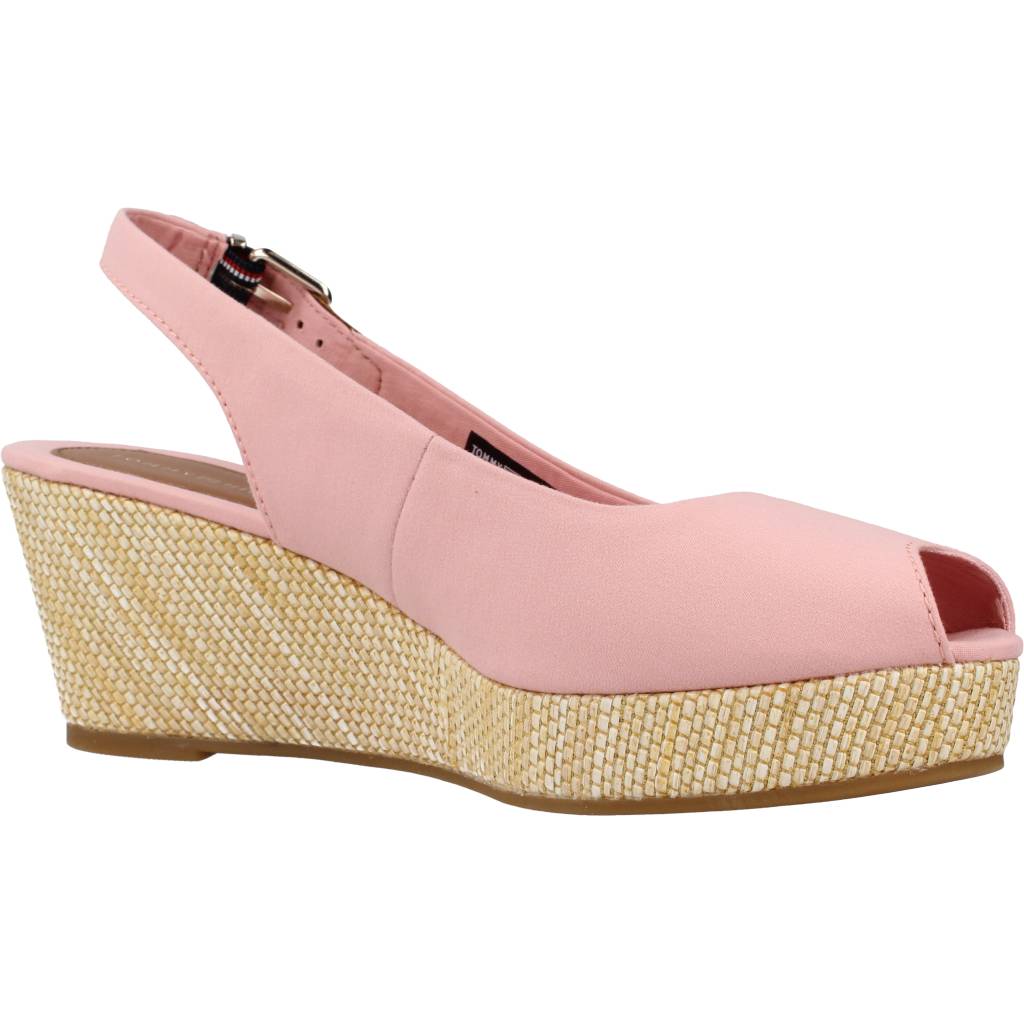 TOMMY HILFIGER ICONIC ELBA SLING BACK W en color ROSA (5)