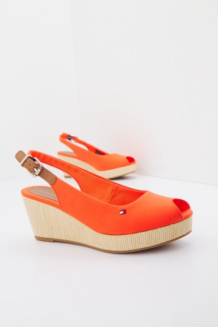 TOMMY HILFIGER ICONIC ELBA SLING BACK W en color NARANJA (1)
