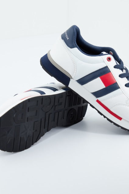 TOMMY HILFIGER SCARPA BASSA STRINGA BIA en color BLANCO (4)