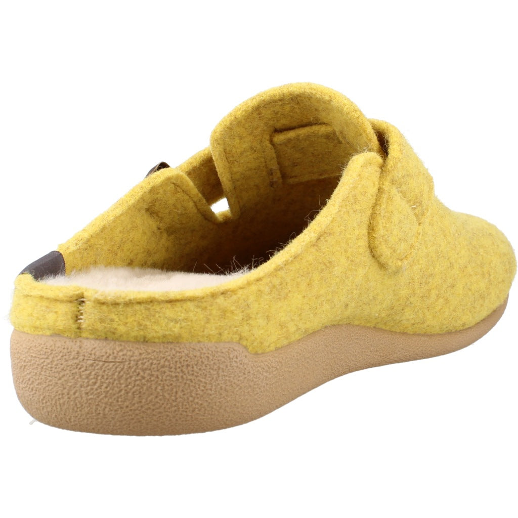 TONI PONS MIMA FP ZAPATILLA HOGAR en color AMARILLO (3)
