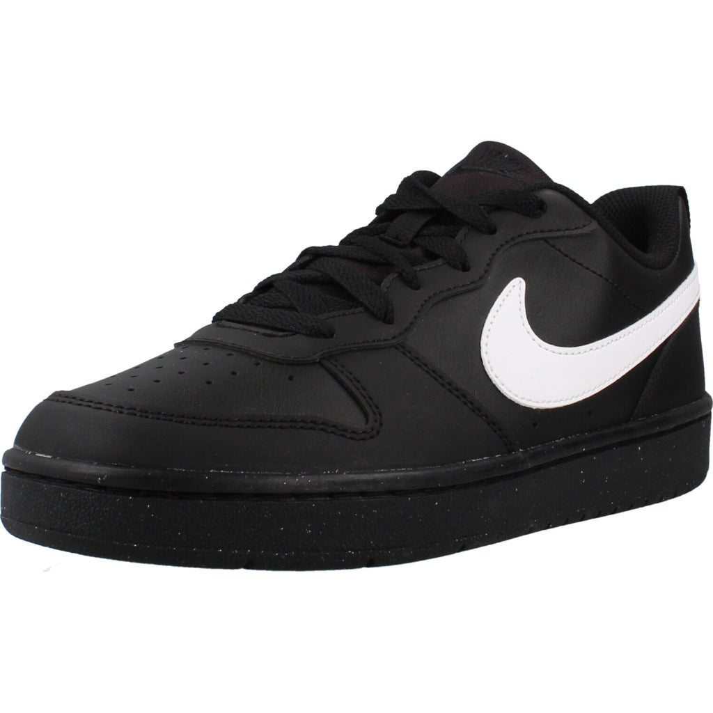 NIKE COURT BOROUGH LOW RECRAFT GS en color NEGRO (1)