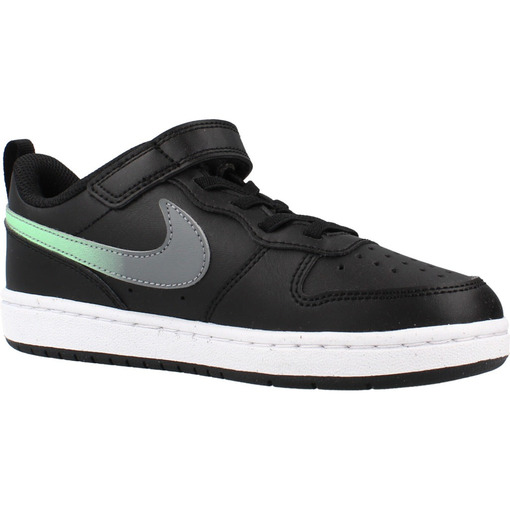 NIKE COURT BOROUGH LOW FADE PS en color NEGRO (5)