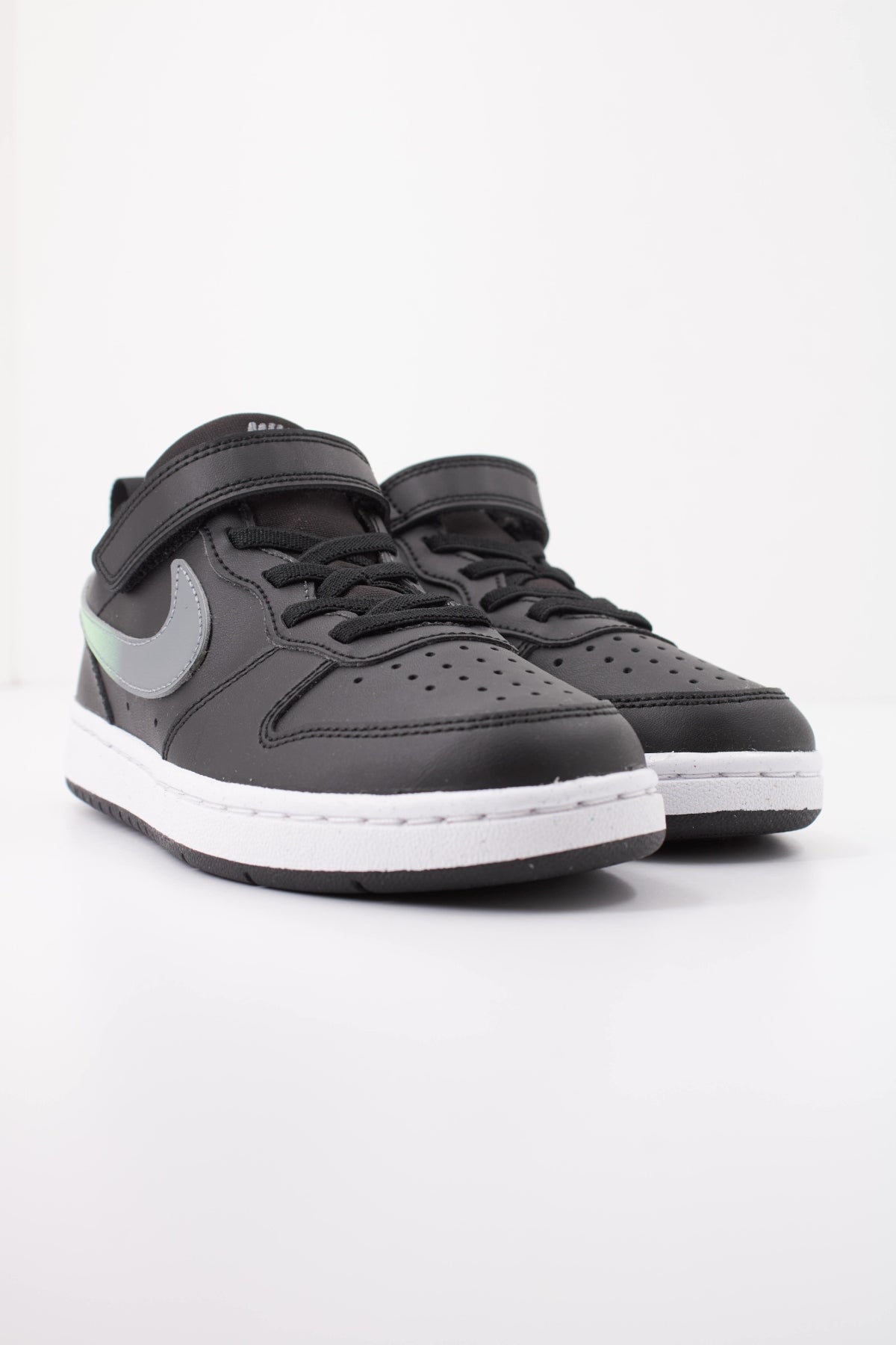 NIKE COURT BOROUGH LOW FADE PS en color NEGRO (2)
