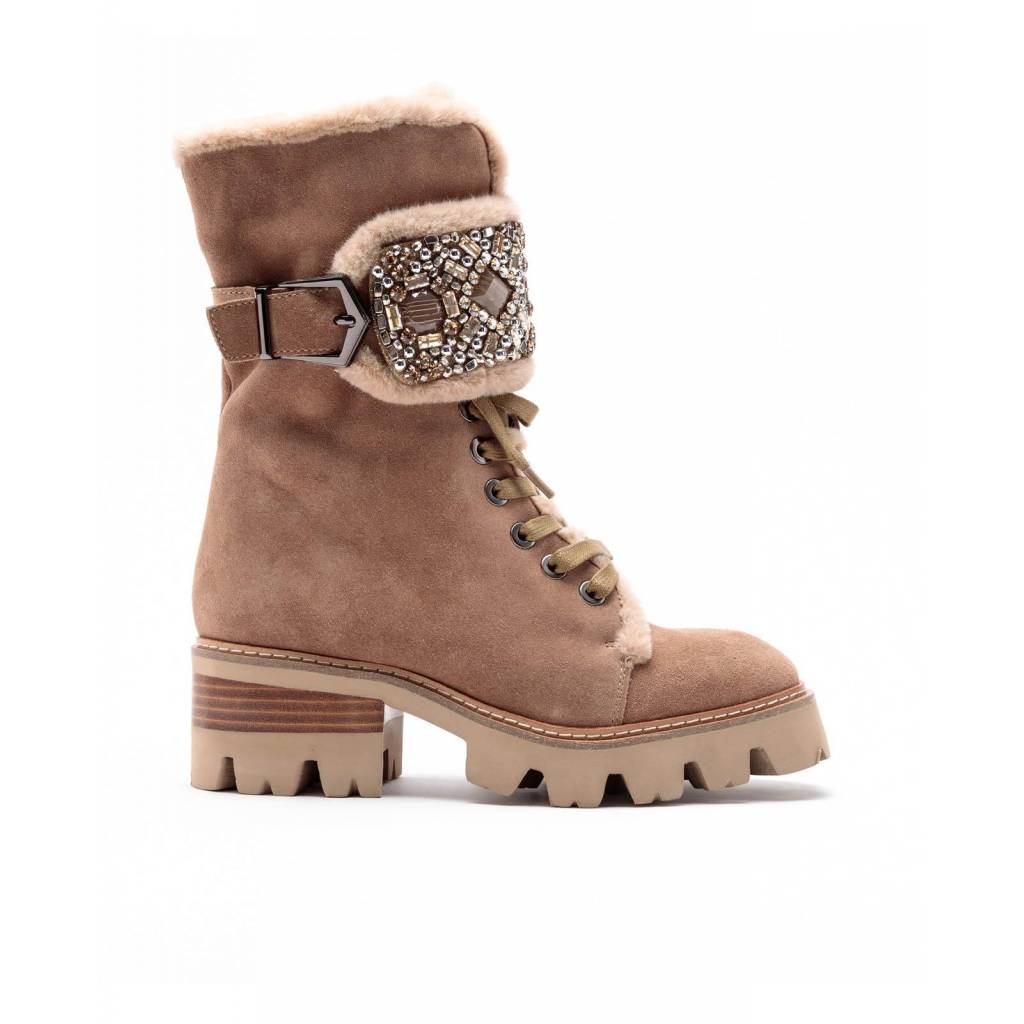 De Donde Son Los Zapatos Botines Planos Con Flecos Y Lentejuelas