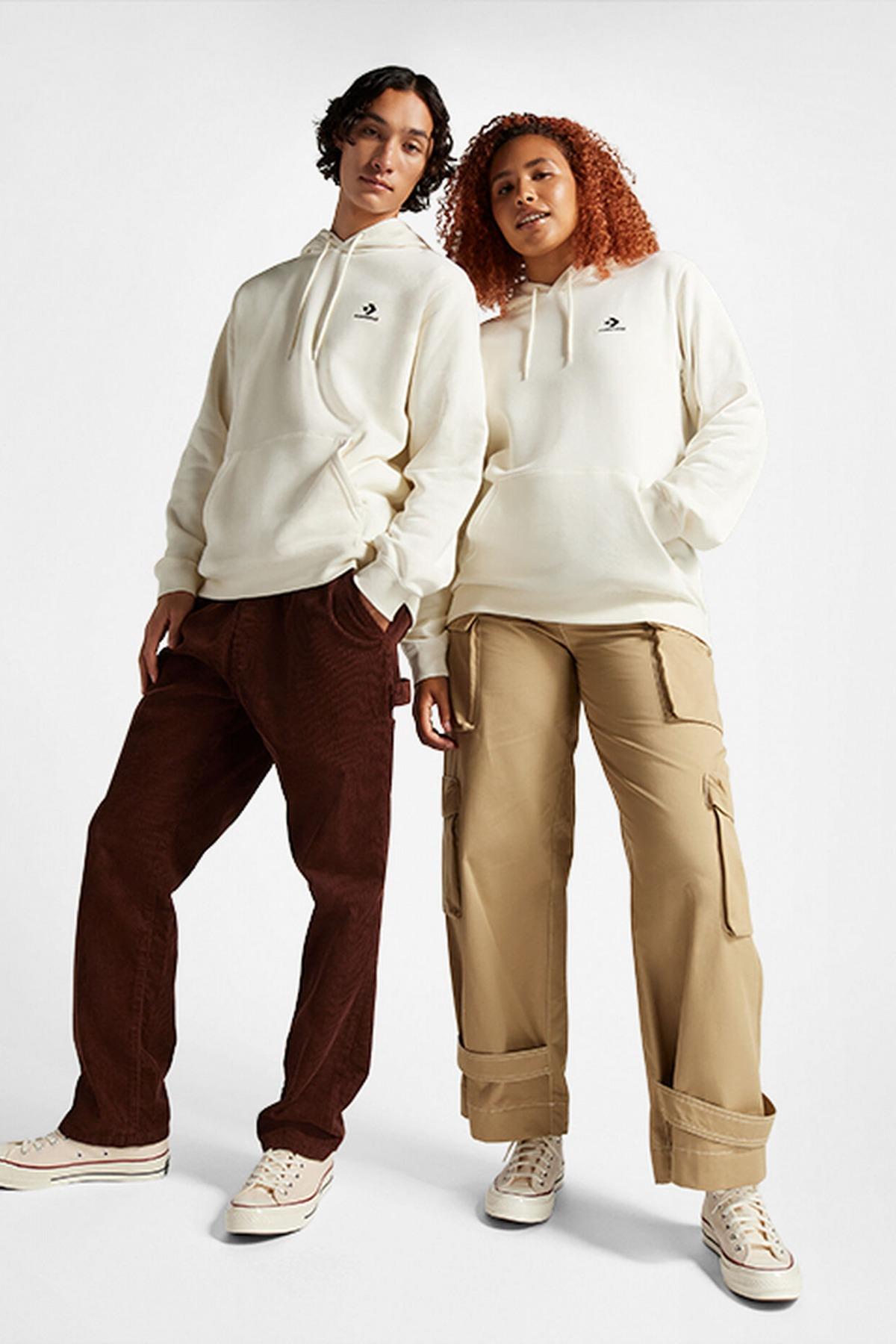 CONVERSE STAR CHEVRON HOODIE BB en color BLANCO (3)