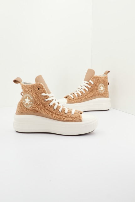 CONVERSE CHUCK TAYLOR ALL STAR MOVE PLATFORM SHERPA en color MARRON (1)
