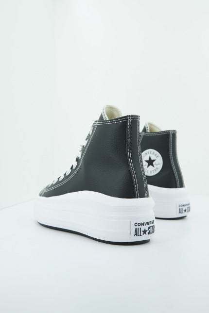 CONVERSE CHUCK TAYLOR ALL STAR MOVE PLATFORM FOUNDATIONAL LEATHER en color NEGRO (3)