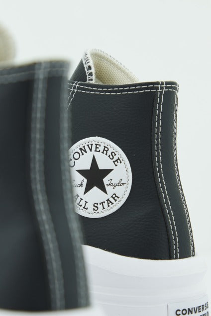 CONVERSE CHUCK TAYLOR ALL STAR MOVE PLATFORM FOUNDATIONAL LEATHER en color NEGRO (4)