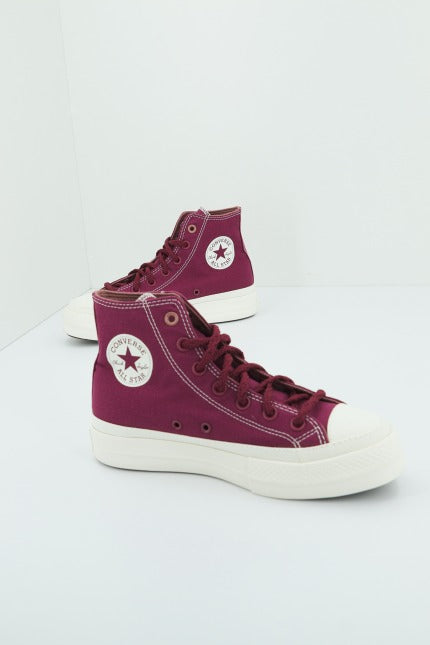 CONVERSE CHUCK TAYLOR ALL STAR LIFT HI en color BURDEOS (1)
