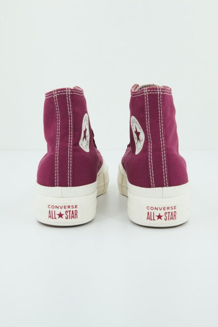 CONVERSE CHUCK TAYLOR ALL STAR LIFT HI en color BURDEOS (2)