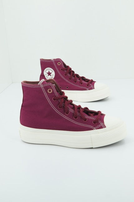 CONVERSE CHUCK TAYLOR ALL STAR LIFT HI en color BURDEOS (3)