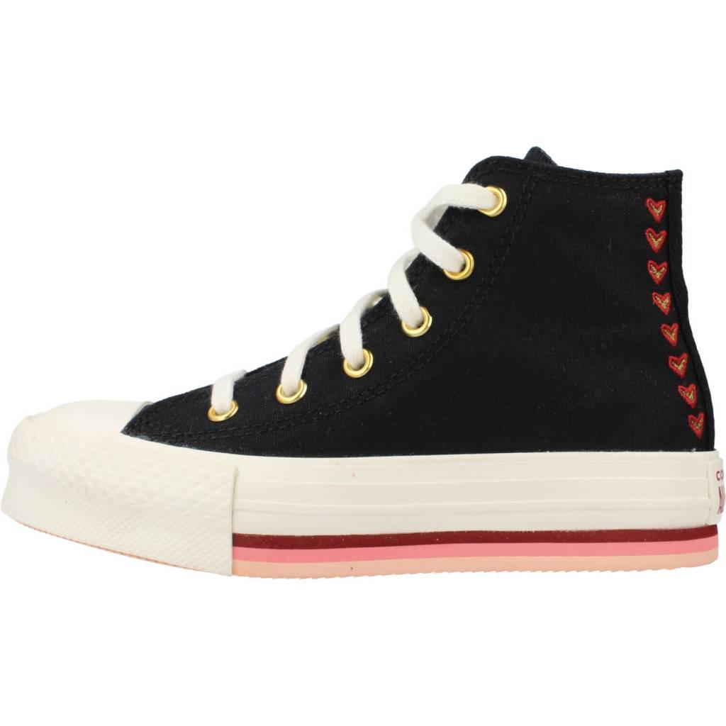 CONVERSE CHUCK TAYLOR ALL STAR LIFT PLATFORM HEARTS en color NEGRO (2)