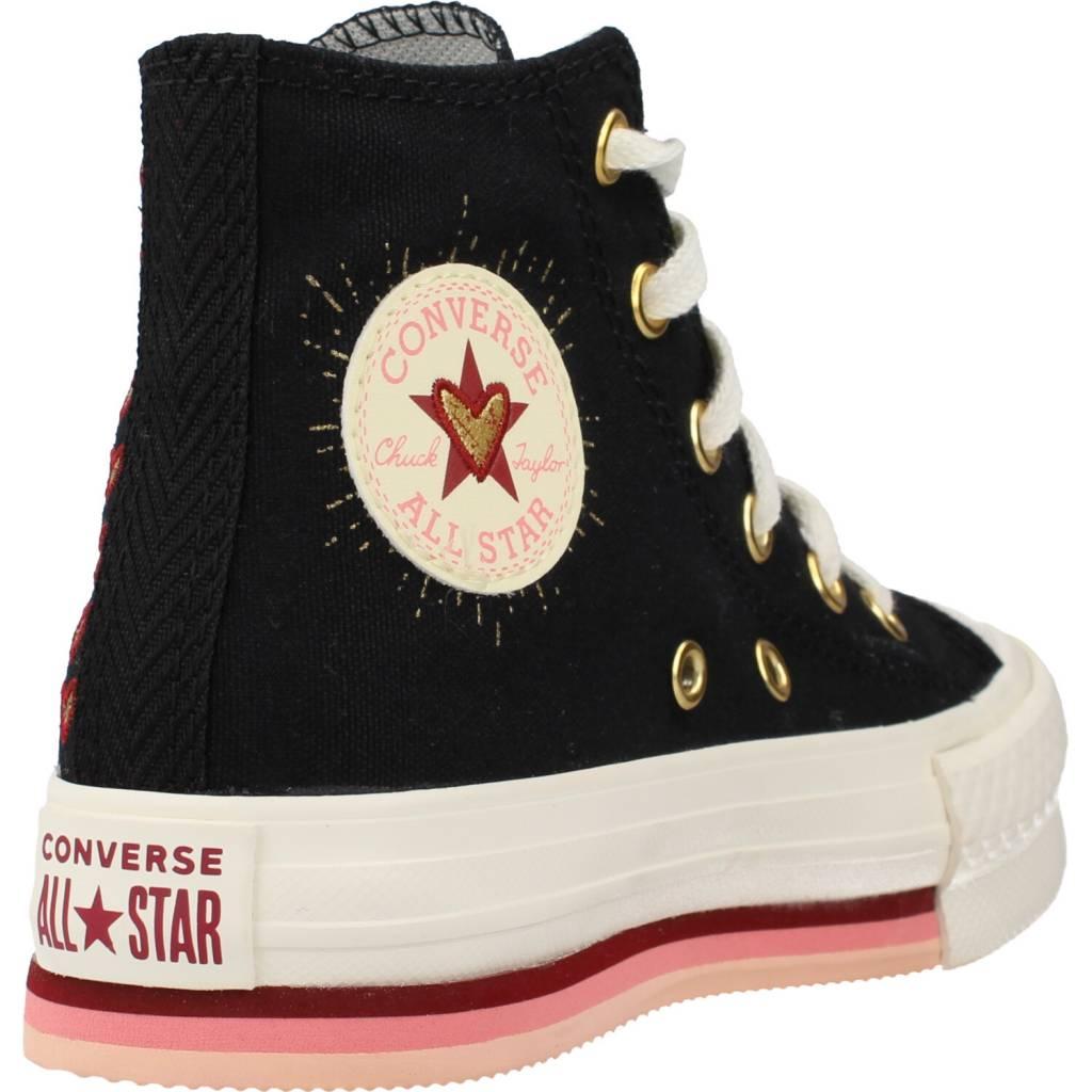 CONVERSE CHUCK TAYLOR ALL STAR LIFT PLATFORM HEARTS en color NEGRO (3)