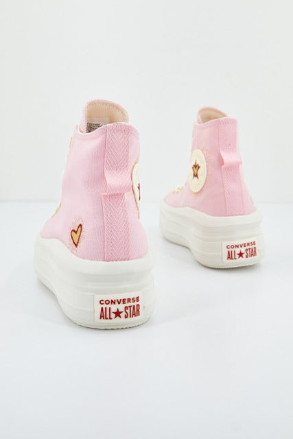 CONVERSE CHUCK TAYLOR ALL STAR MOVE PLATFORM en color ROSA (2)