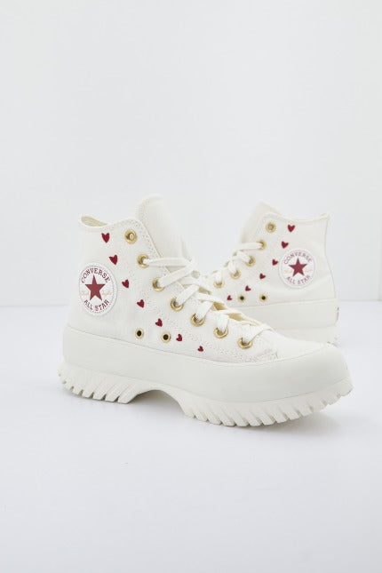 CONVERSE CHUCK TAYLOR ALL STAR LUGGED . PLATFORM HEARTS en color BLANCO (1)