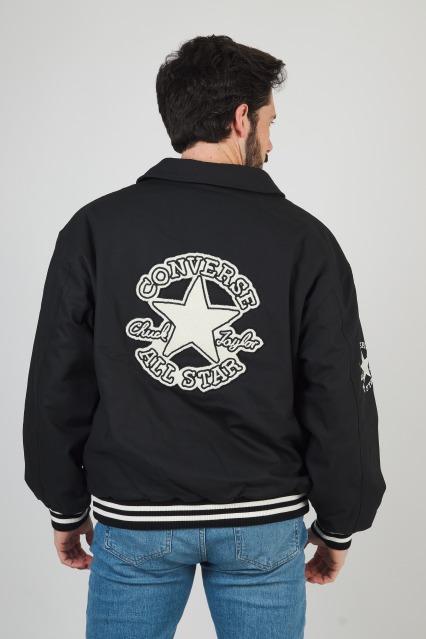 CONVERSE VARSITY PADDED BOMBER en color NEGRO (3)