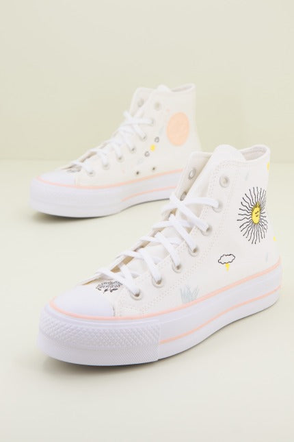 CONVERSE CHUCK TAYLOR ALL STAR LIFT HI en color BLANCO (2)