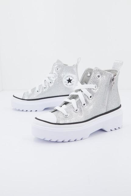 CONVERSE CHUCK TAYLOR ALL STAR EVA LIFT HI en color PLATA (2)