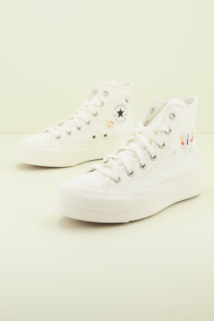 CONVERSE CHUCK TAYLOR ALL STAR LIFT HI en color BLANCO (2)