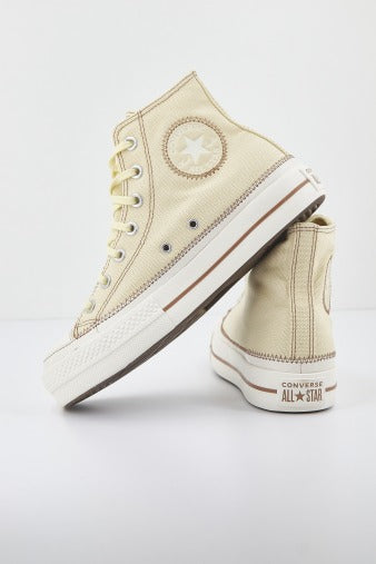 CONVERSE CHUCK TAYLOR ALL STAR LIFT PLATFORM CONTRAST STITCHING en color AMARILLO (2)