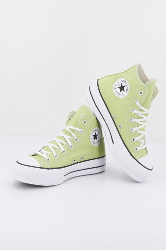 CONVERSE CHUCK TAYLOR ALL STAR LIFT PLATFORM SEASONAL COLOR en color VERDE (1)