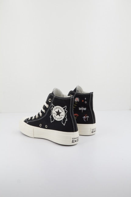 CONVERSE CHUCK TAYLOR ALL STAR LIFT PLATFORM ENCHANTED GARDEN en color NEGRO (3)