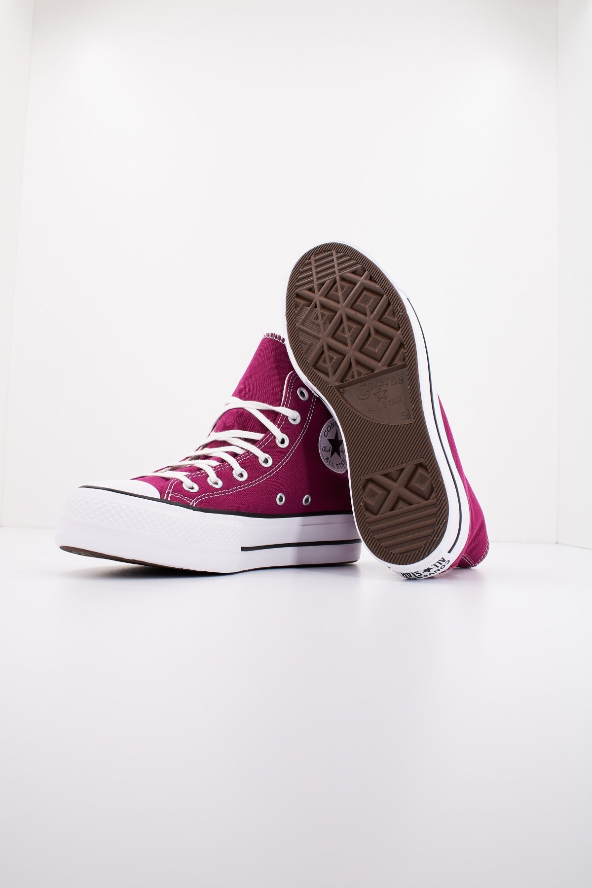 CONVERSE COLOR PLATFORM CHUCK TAYLOR ALL STAR en color BURDEOS (4)