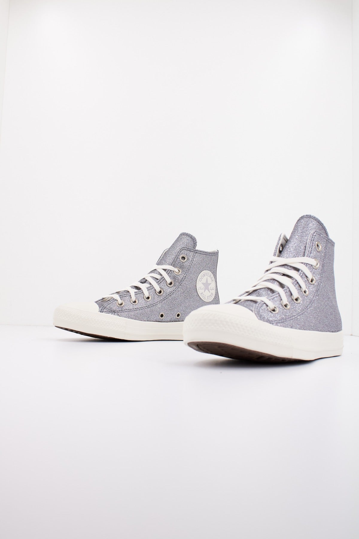 CONVERSE CHUCK TAYLOR ALL STAR GLITTER en color GRIS (2)