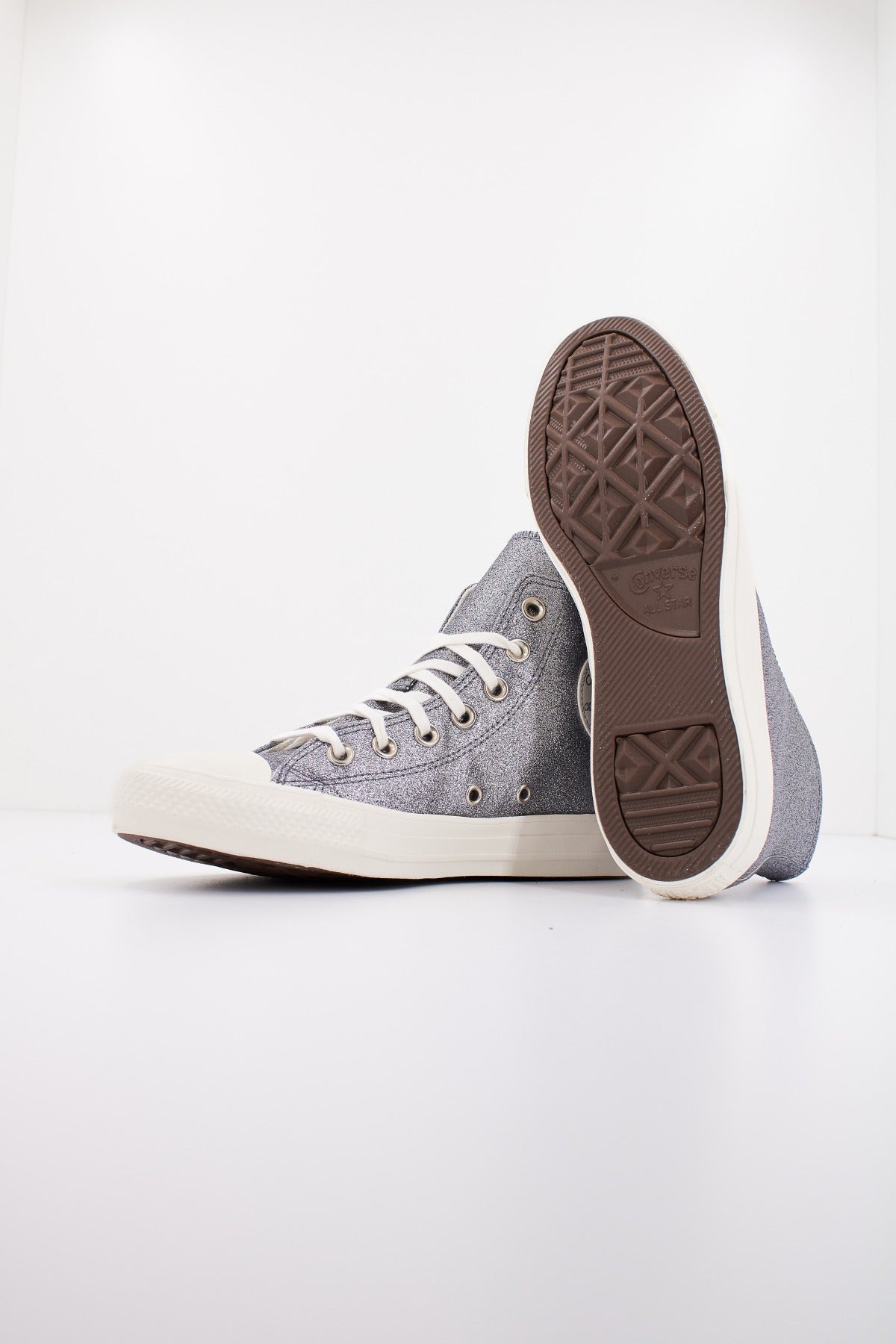 CONVERSE CHUCK TAYLOR ALL STAR GLITTER en color GRIS (4)