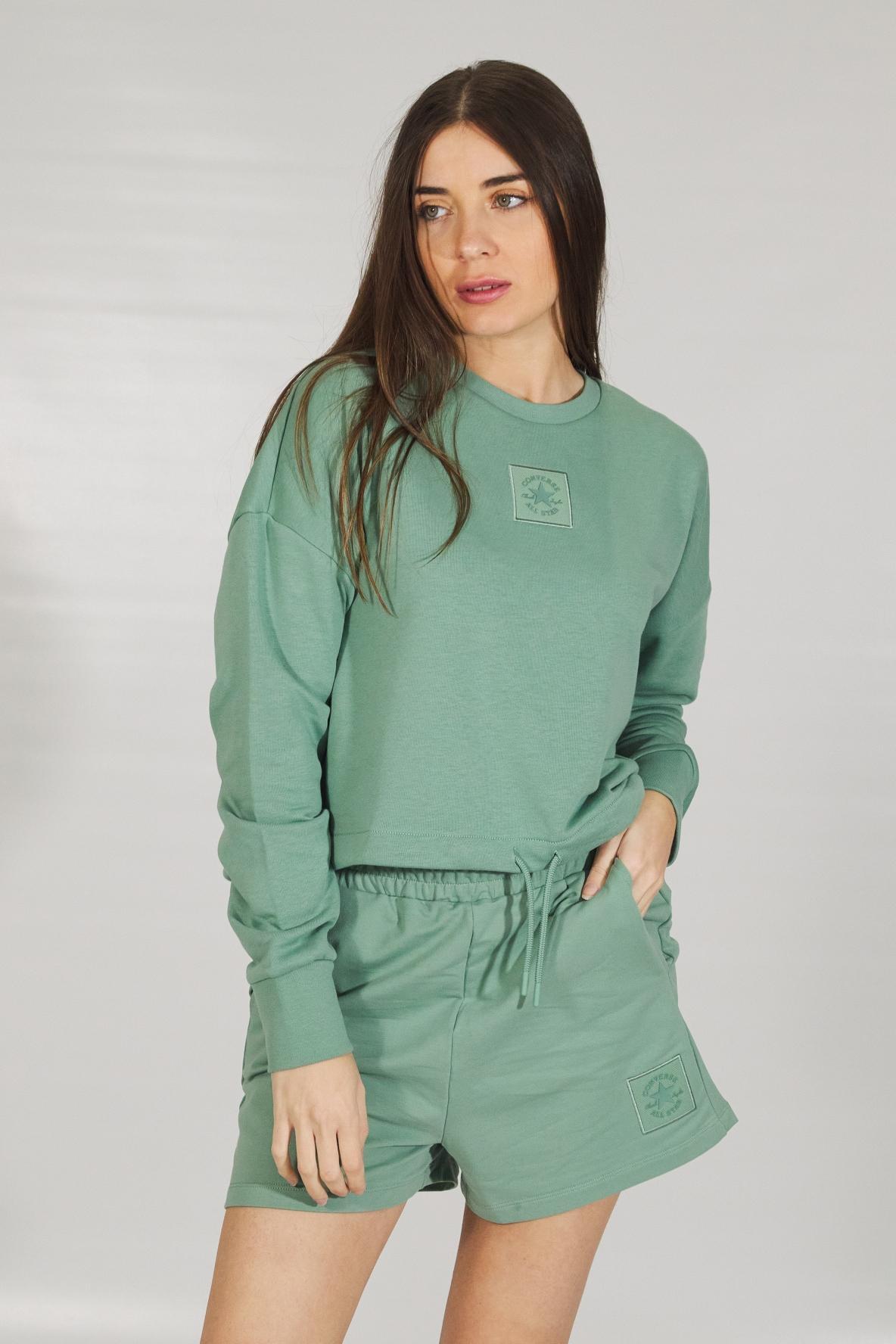 CONVERSE CHUCK TAYLOR EMBRO CREW en color VERDE (1)