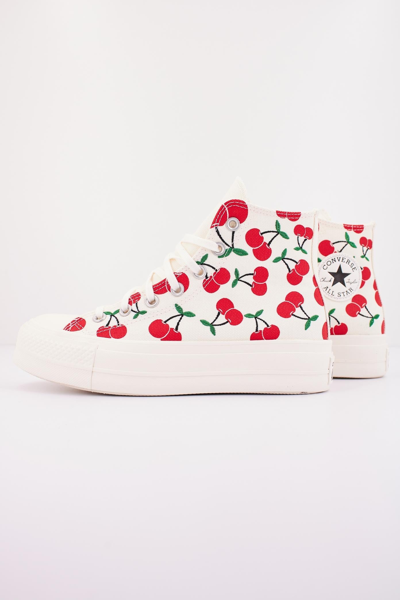 CONVERSE CHUCK TAYLOR ALL STAR LIFT PLATFORM CHERRIES en color BLANCO (1)